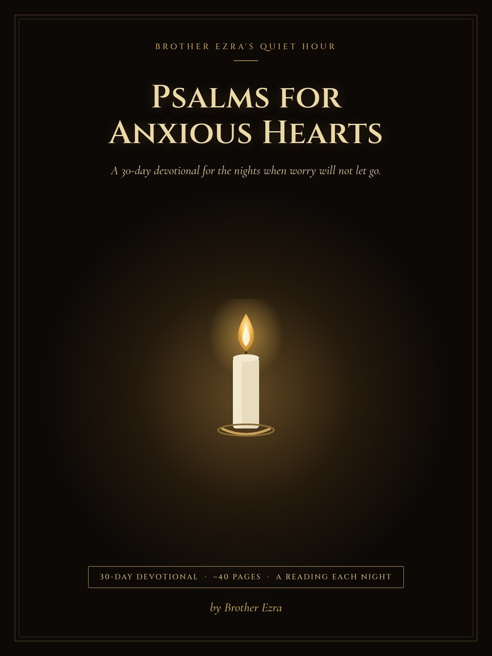 Psalms for Anxious Hearts, the 30-day devotional cover